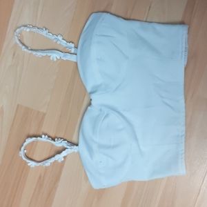 Flower Strap Corset Style Crop Top